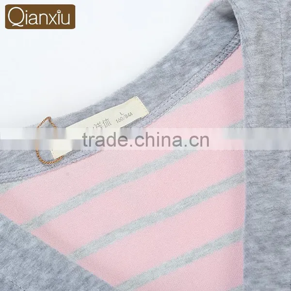 Logo Printed Dissimilarity Qianxiu Cozy Winter Cotton Lady Sleepwear photo-5