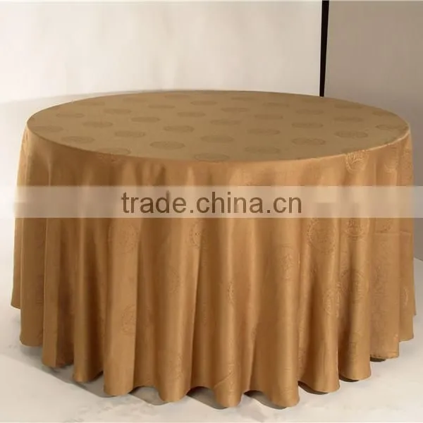 Wholesale Luxury Decoration Round Polyester Damask Table Cloth photo-4
