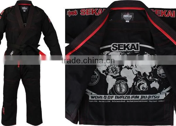 Customized Bjj gi With Inside Printing( White,Black,Blue,Royal Blue,Grey,Green) photo-3
