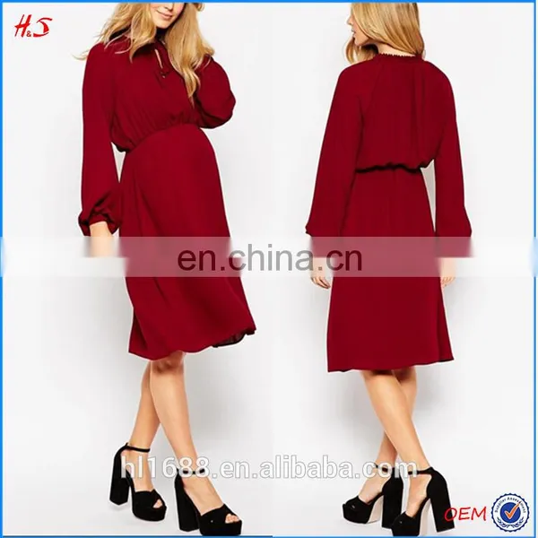 China Dongguan Supplier OEM ODM Maternity Wear Clothings Dress With Soft Tie Wholesale Maternity Clothes For Pregnant Women