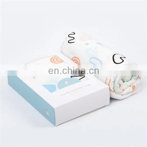 Cheap Infant Muslin Baby Swaddle Blankets With LOGO Newborn Soft Cotton Bamboo Baby Swaddle Blanket photo-2
