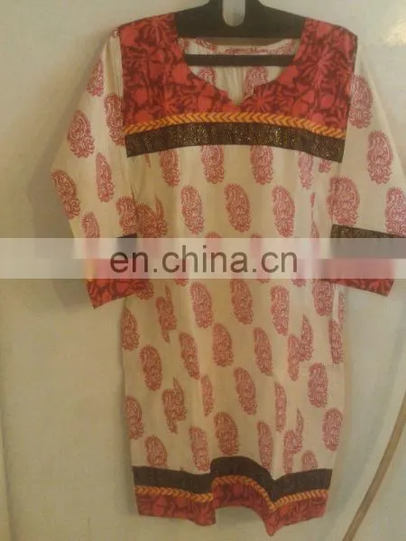 Dark and Light Cotton Kurti