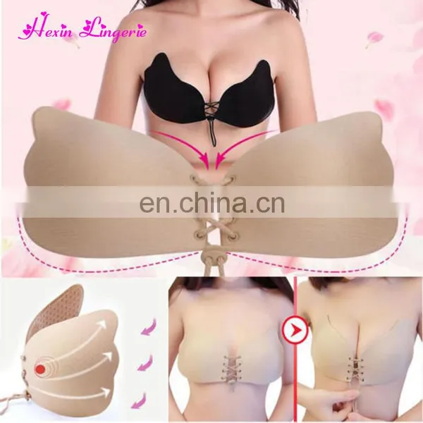 Ladies Nude Silicone Very Sexy Magic Push Up Bra photo-5