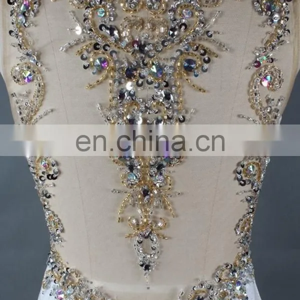 Factory Directly Supply Sexy V Neck Mermaid Long White Prom Dress photo-6