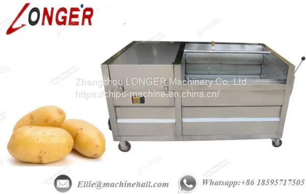 Fruit and Vegetable Washing and Peeling Machine For Sale photo-3