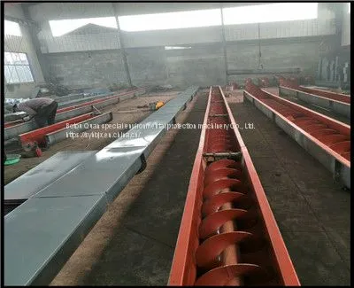 Small household screw automatic feed grain conveyor screw elevator winch elevator feeding and feeding machine