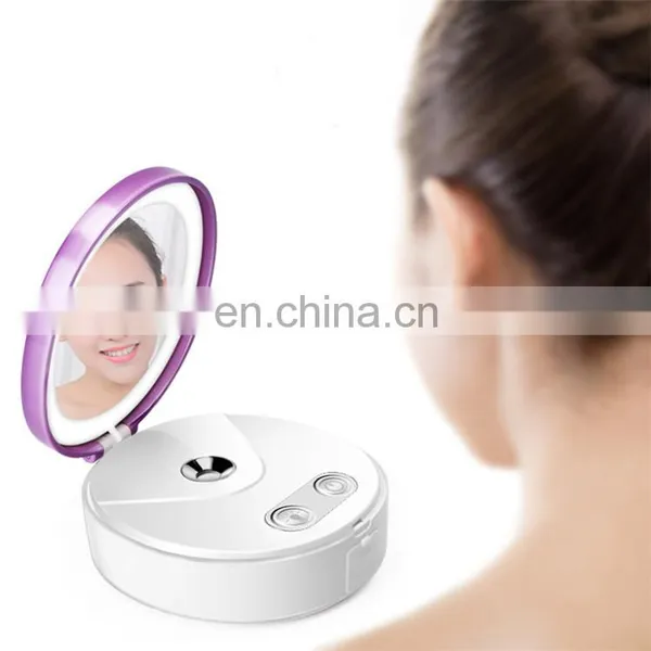 High Quality 5 in 1 Rechargeable Fashionable Handy Mist Sprayer Moisturizer Nano Ionic Facial Steamer photo-2