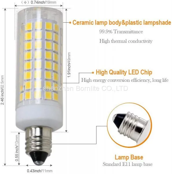 Amazon Hot Sell Bulb Ligth Crystal Lamp Table Lamp Dimmable Bulb JD E11 Mini Candelabra Light photo-3