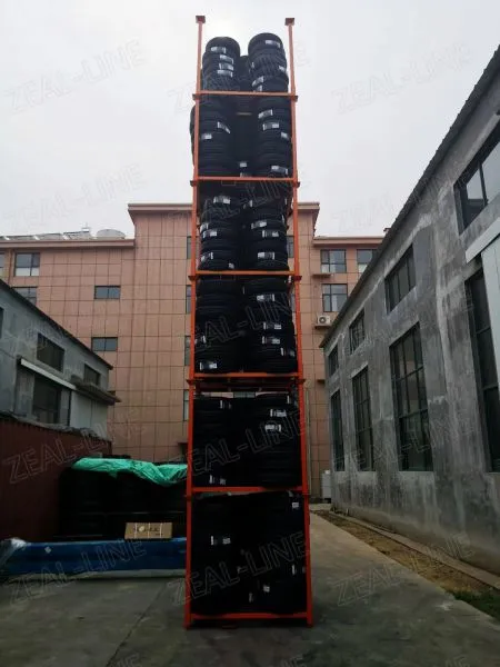 Folding 60X60 Inch Metal PCR Tire Tyre Collapsible Stacking Storage Rack