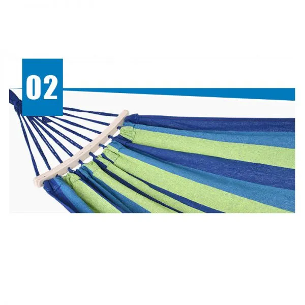 Hammock With Spreader Bar Double/Single Garden Swing Sleeping Bed Portable Outdoor Camping Garden Hanging Chair photo-2