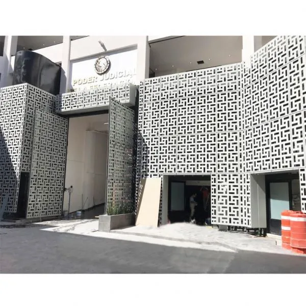 Hollow Aluminum Veneer Manufacturers Selling Aluminum Panel Curtain Wall Punching Specification Customization photo-2