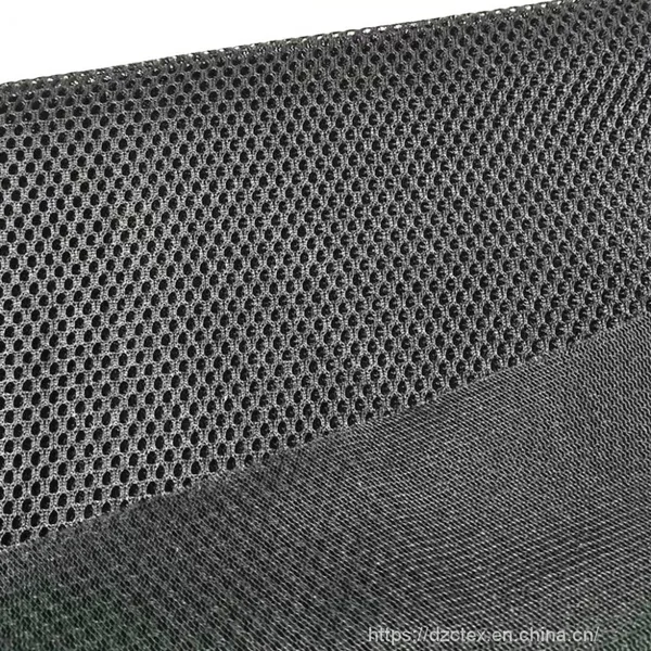 Soft Black 3D Cooling Air Mesh Fabric With 100% Polyester for Chairs or Shoes or Bags photo-3