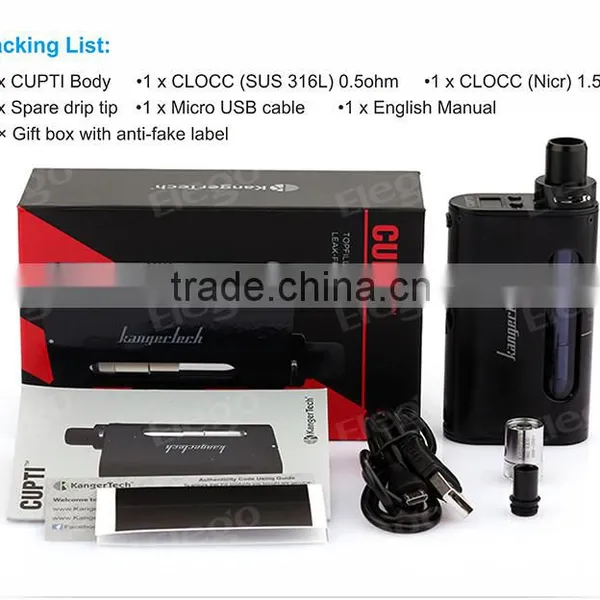 2016 Hottest Vape Kit Kanger Cupti Starter Kit / Kanger Cupit 75W Kit / Kanger Cupit Kit photo-5