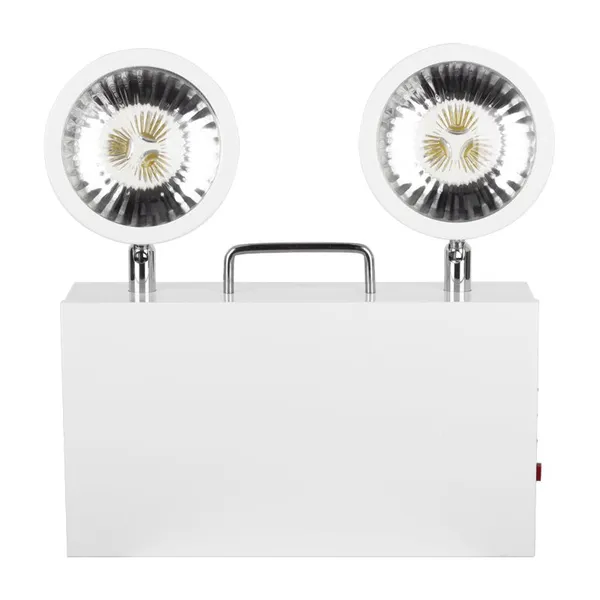 2×3W Wall Mounted Battery Backup Dual Head Twin Spot LED Emergency Light photo-2