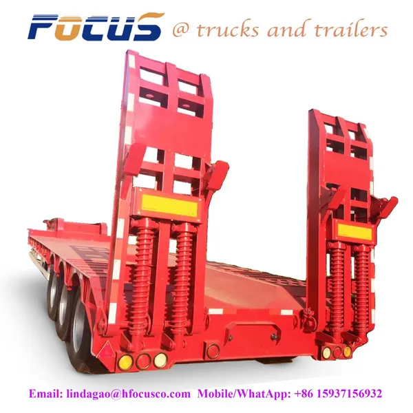 Semi Low Bed Trailer-manufacture,factory,supplier From China,Extendable Low-bed Semi-trailer photo-5