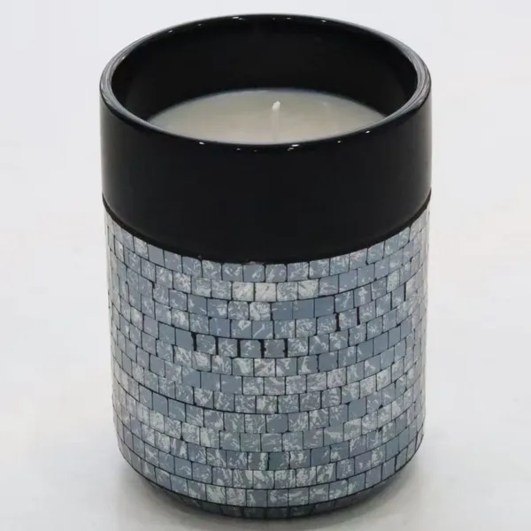 Mosaic Vase Glass Vessel Jar Glass Candle Holder Glass Jar photo-4