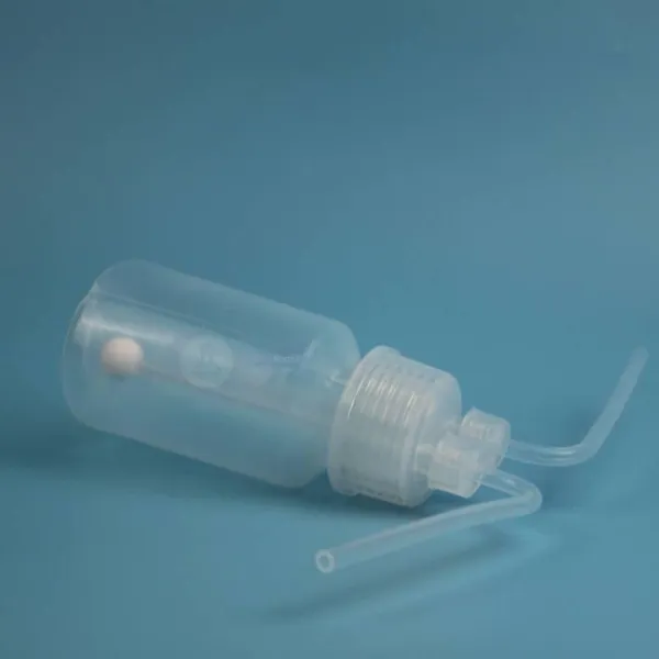 Polytetrafluoroethylene Pfa Gas Washing Bottle, Acid and Alkali Resistant, High Temperature Resistant, Customizable 500ml Gas Absorption Bottle photo-5
