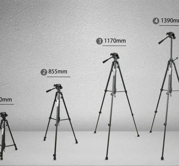 High Quality Digital Camera Tripod Aluminum Lightweight 1.4m/55inch Camera Stand Best Phone Holder Tripod WT-3520 photo-4