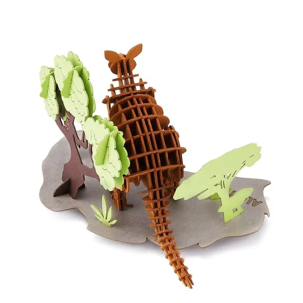 Wholesale 3d Eco-Friendly Kangaroo Cardboard Puzzles Model Handmade Wild Animal Safari Paper Toys Craft Sets for Kids & Adult photo-5