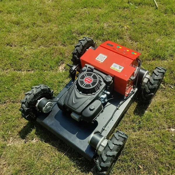 Agricultural Robotic Gasoline Electric Motor Driven Remote Control Mower With Tracks photo-2