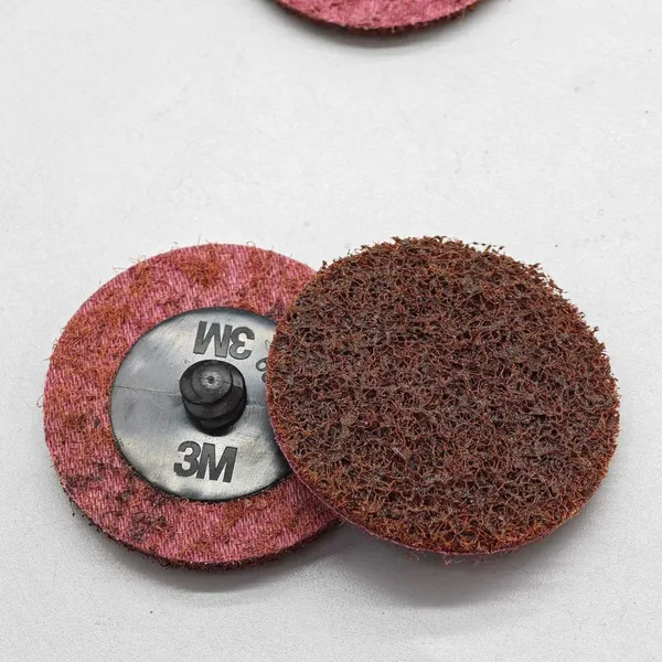 3M Nylon Sandy Disc 2 Inch Quick Change for Surface Disc MED Red 100PC Package 3M Original Imported Product photo-3