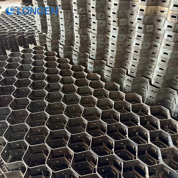 Hexagonal Cellular Mesh Uniform Mesh Size Stainless Steel Custom Metal Cellular Grid Hexsteel Mesh Grid photo-3