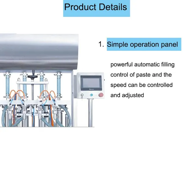 MO-Qdmdch Automatic BZ0031 Liquid Filling Machine Stainless Steel Paste Sauce Honey Cream Piston Quantitative Filler 50-1000ml photo-4
