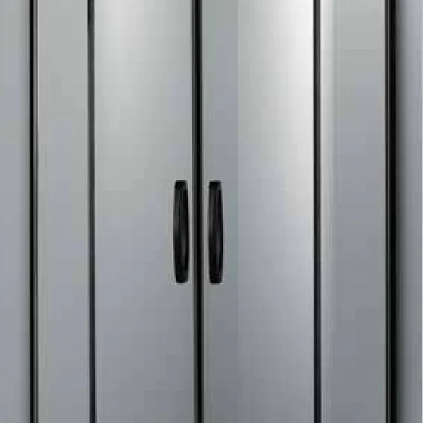 Sunfree 8014 Quadrant Sliding Shower Enclosure Matte Black Aluminium Tempered Glass Fan‑Shape Shower Screen For Small Corner Bathroom