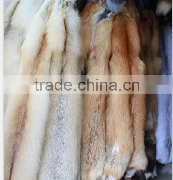 Top Quality Natural Color Red Fox Skin Natural Fur For Garment Wholepieces photo-4