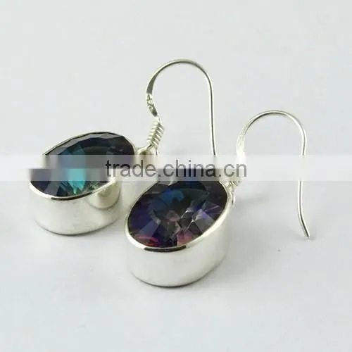 Tidal Wave ! Mystic Topaz 925 Sterling Silver Earring, Online Silver Jewelry, Handmade Silver Jewelry photo-3