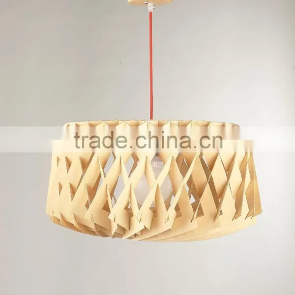 2016 Wooden LED Pendant Light JK-8005B-07 Fancy Wooden Vintage Wooden Pendant Lamp photo-5