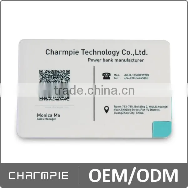 New Products 2015 Innovative Product 1800mah Credit Card Size Ultra Slim Power Bank photo-2