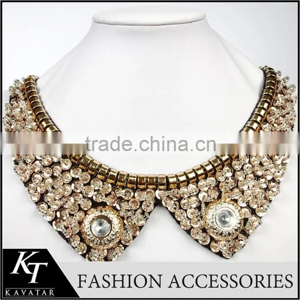 Handmade Crystal Bead Collar Patterns/Collar For Garment Accessory photo-2
