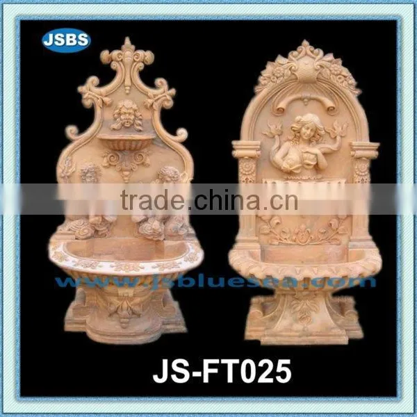 Indoor Stone Carved Lion Head Wall Fountain photo-2