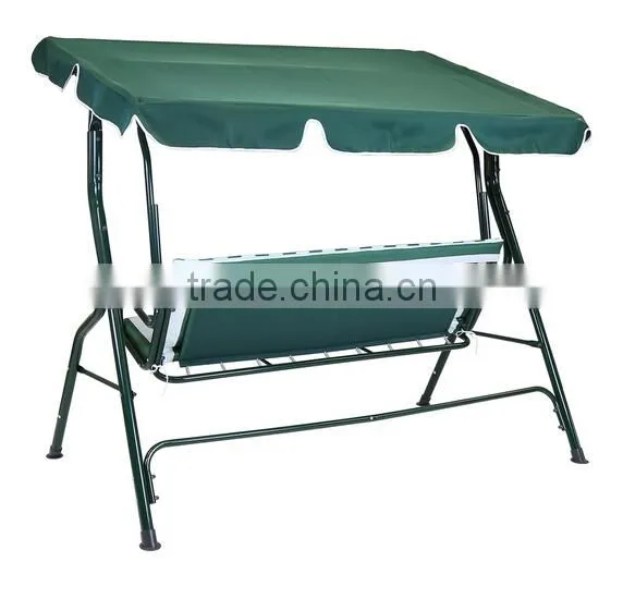 3 Seater Garden Steel Frame Patio Swing Chair With Canopy photo-5