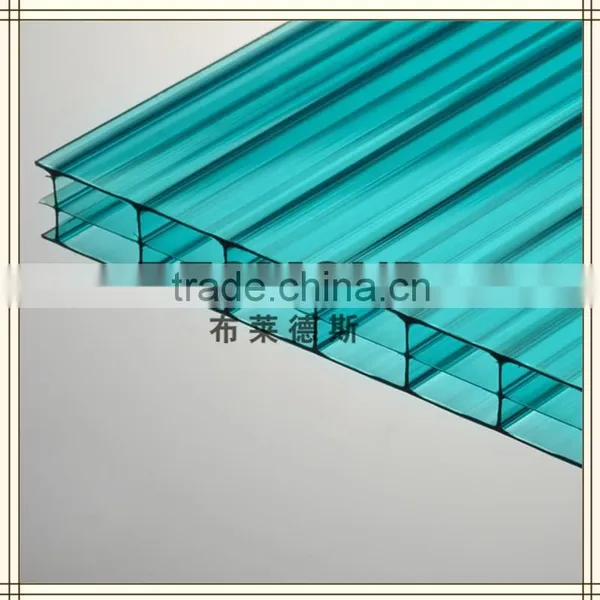 2 Layers Polycarbonate Sheet PC Sheet Sun Sheet Plastic Building Material 10 Years Gurantee With UV Finish photo-2