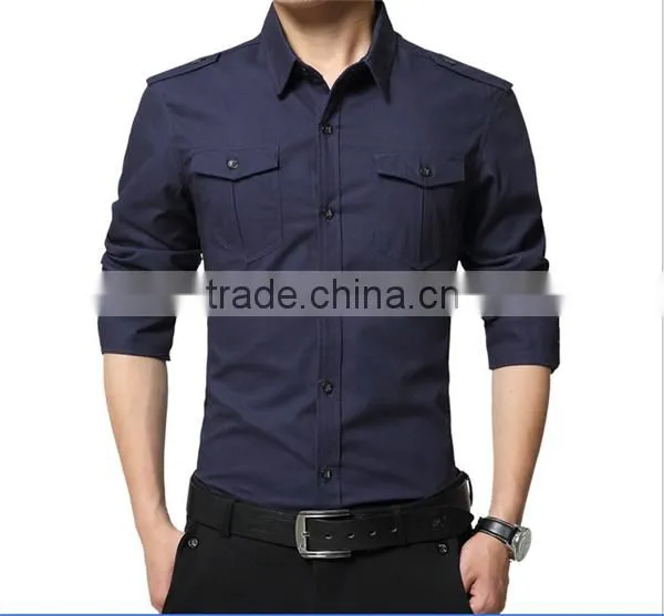 Factory Top Quality Cheap Price Cotton Custom Man Shirt photo-2