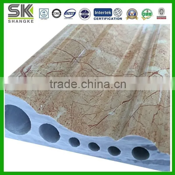 ECO-friendly Faux Marble Mouldings Fashionable Artificial Stone Skirting Border Line