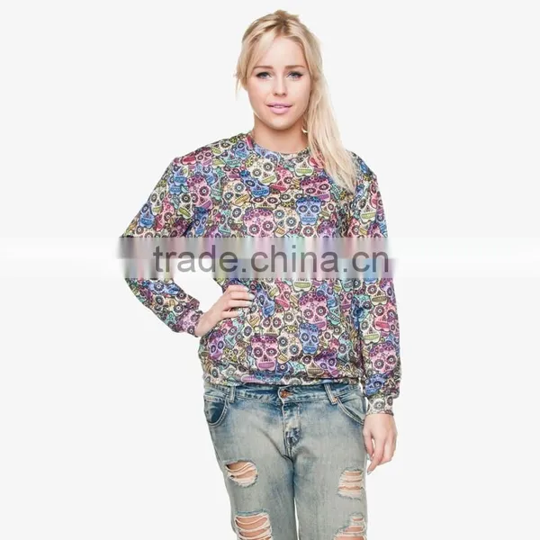 Fashion Mexican Scull High Quality 3d Digital Print Fullprint Crewneck Sweatshirt Spring Autumn Unisex Custom Oversized Pullover photo-2
