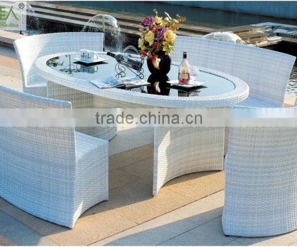 Hot Sale Outdoor Synthetic Resin Round 4,5,6,8,10,12 Seat Table Chairs Sofa Set Poly Rattan Garden Furniture Quality Choice photo-6