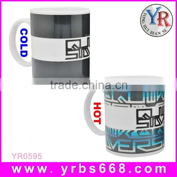 New Heat Sensitive Color Changing Coffee Mug , Good Unique Gift Idea | Fancy Heart Design | 11oz 100% Ceramic Mug photo-6