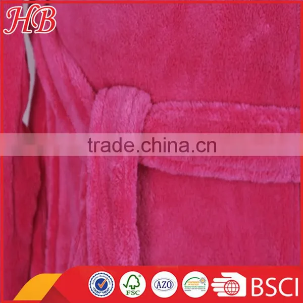Chilidren Coral Fleece Zip Bathrobe photo-2