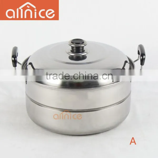 American-style High Pot With Steel Cover One Layer Steamer With Free Steamer Rack photo-3