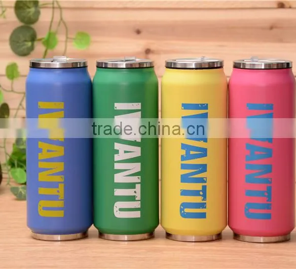 Manufacturer Selling Zip-top Can Shape Stainless Steel Vacuum Flask photo-2