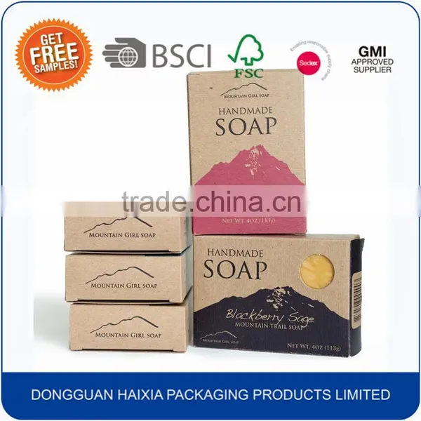 Luxury Custom Design Craft Paper Soap Packaging Box photo-3