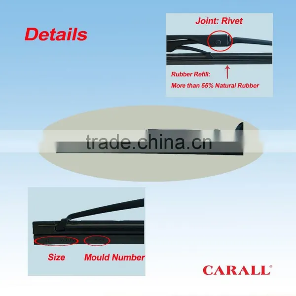 T710 Vision Saver Chrome Streak-free Quiet Smooth Auto Parts Front Windshield Smart 1989 F600 Passenger Driver Wiper Blade photo-4
