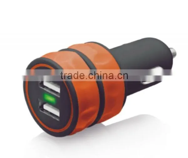 2.1/3.1Amp Dual USB Car Charger for Apple and Android Devices(Black) photo-4