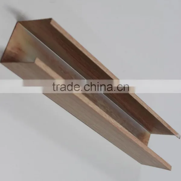 Super Evenness Wood Grain Suspended Ceiling Panel U Aluminum Screen Ceiling Tiles photo-5