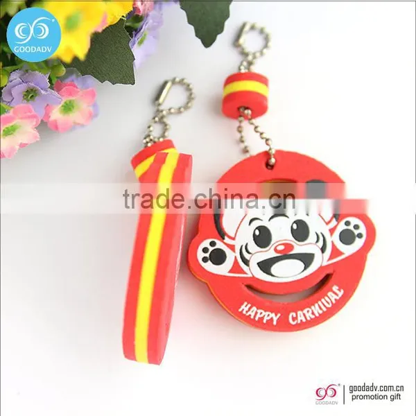 Guangzhou Keychain Manufacturers Low Price Custom Logo Eva Foam Plastic Key Holders photo-2