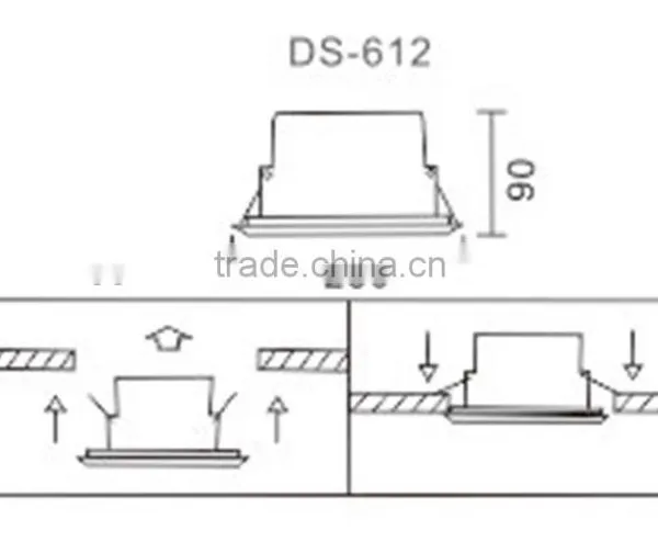 High Quality Engineering Plastic Ceiling Speaker DS-612 photo-4